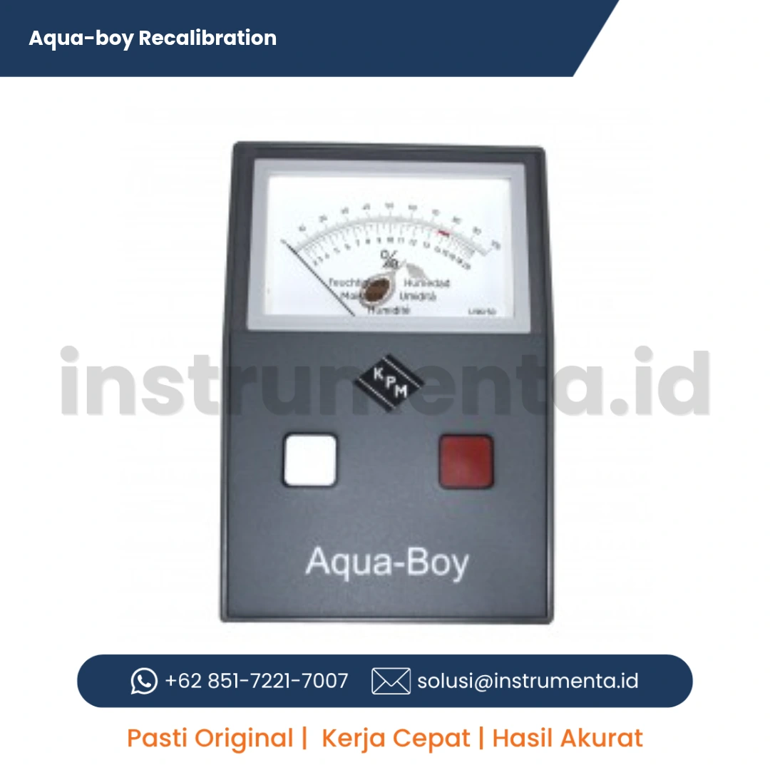 Distributor Recalibration Moisture Meter Aqua-Boy Pengujian Akurasi dan Sertifikasi Lab Rekalibrasi Resmi